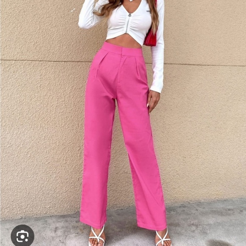 Zara Pink Wide Leg Pants